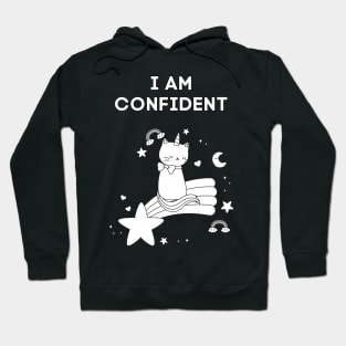 I AM CONFIDENT - FUNNY CAT REMIND YOU THAT YOU ARE CONFIDENT Hoodie